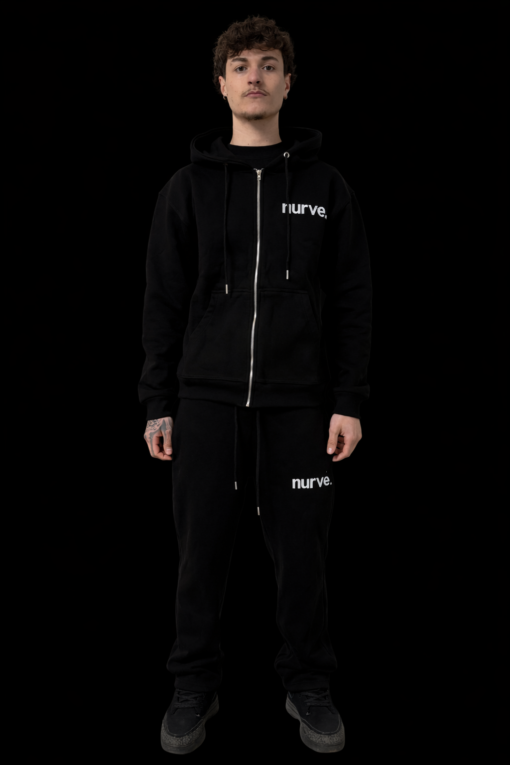NURVE Open Leg Jogger - Black