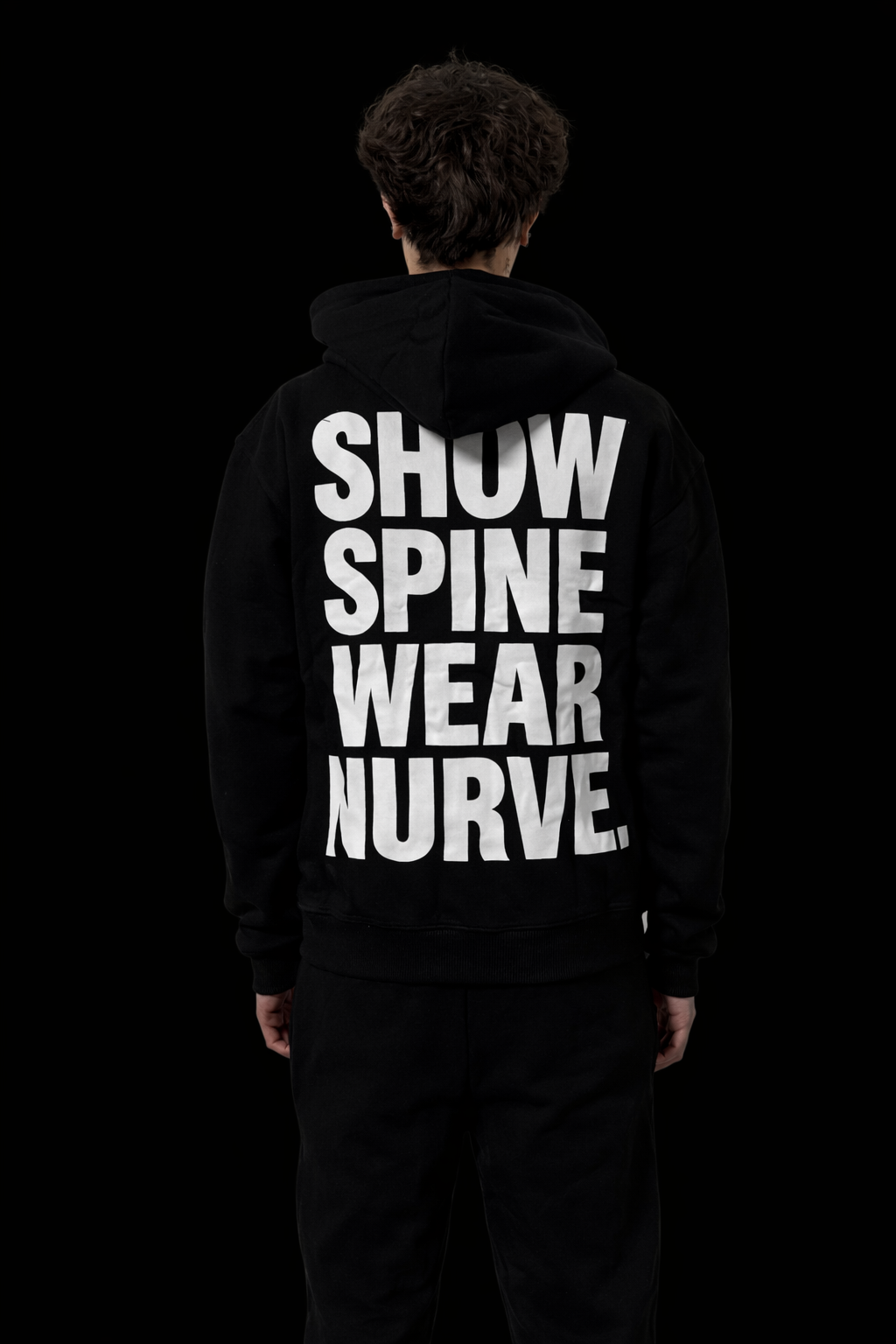 NURVE Zip Hoodie - Black