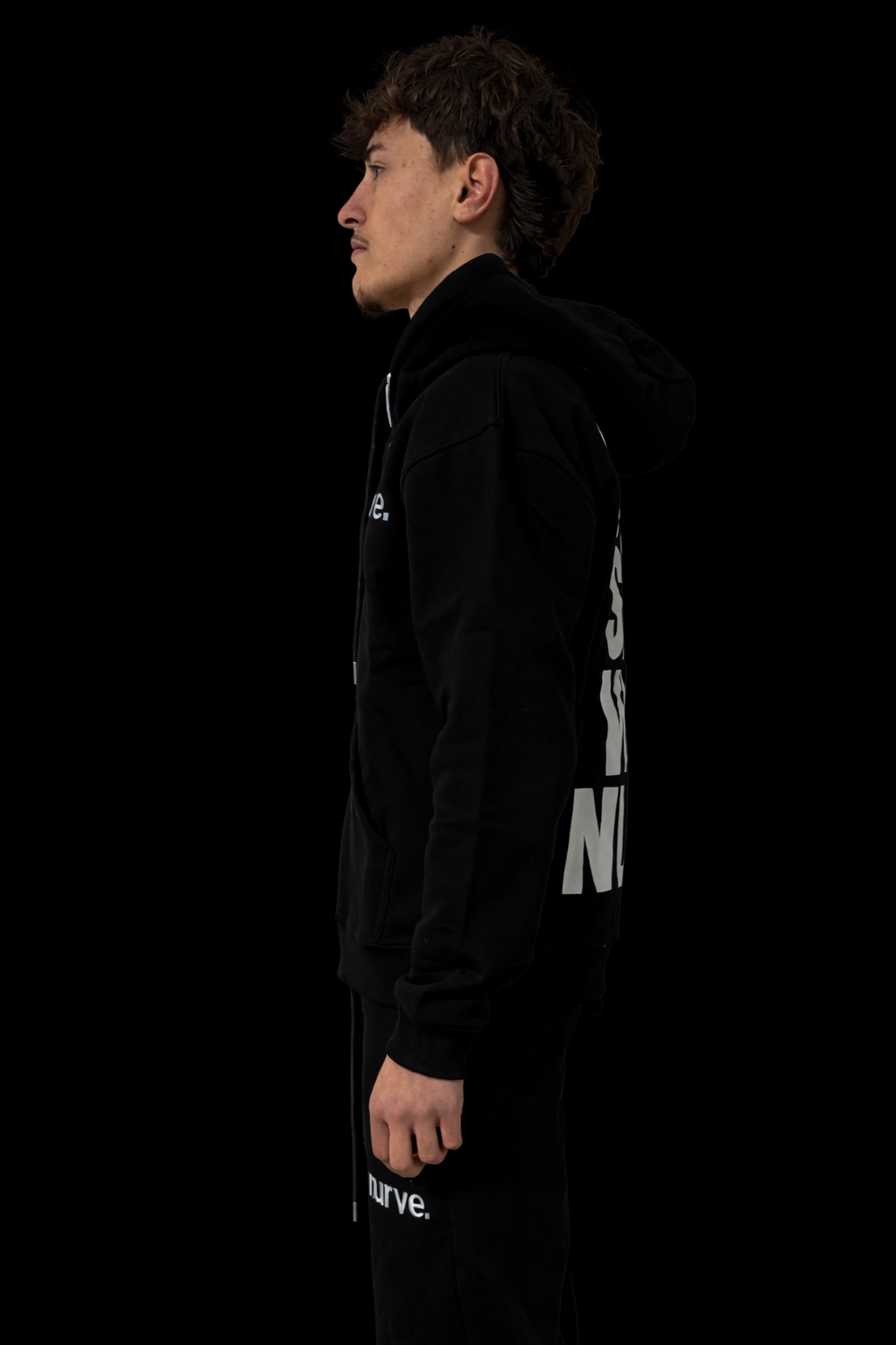 NURVE Zip Hoodie - Black