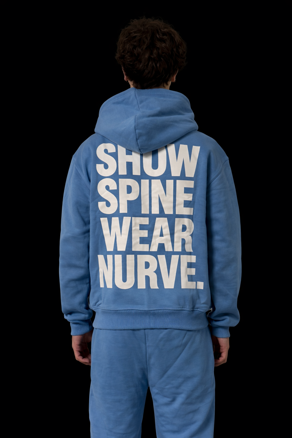 NURVE Zip Hoodie - Light Blue