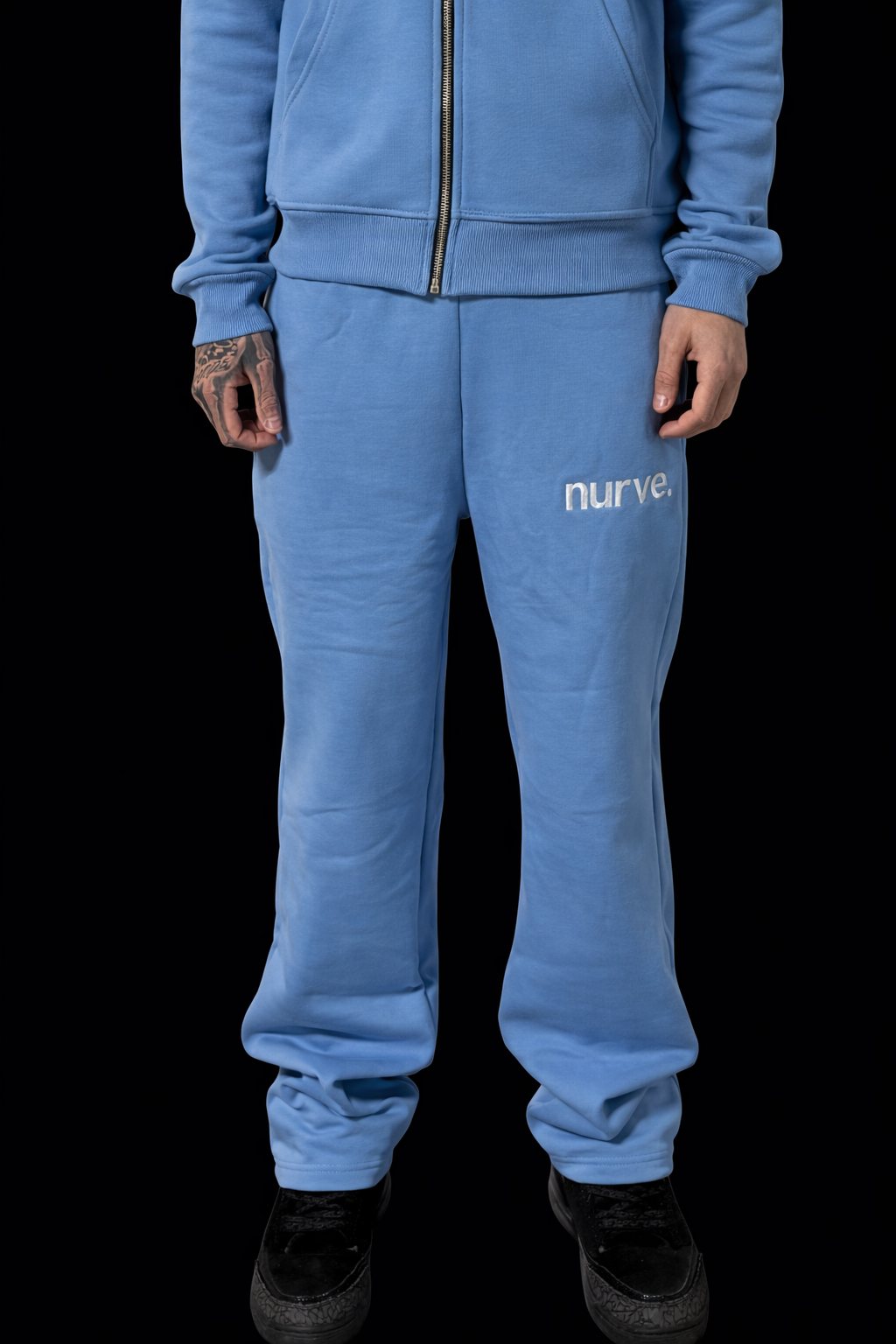 NURVE Open Leg Jogger - Light Blue